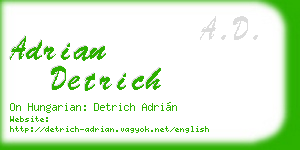 adrian detrich business card